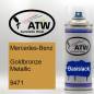 Preview: Mercedes-Benz, Goldbronze Metallic, 9471: 400ml Sprühdose, von ATW Autoteile West.